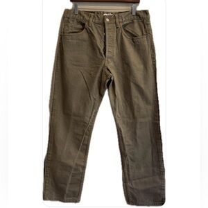 Levi's Original 501 NWOT Olive Green Straight Leg  Button-Fly Denim Jeans 36x30